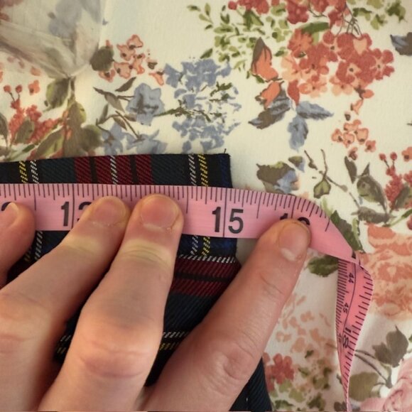 Womens Vintage Plaid Pleated Midi Skirt Dark Academia Old Money University - Picture 4 of 12